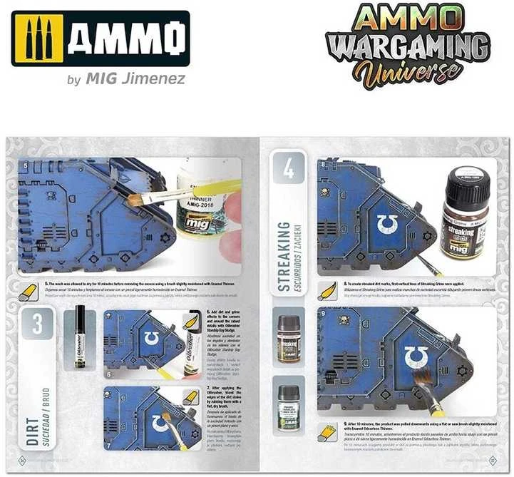 AMMO by MIG Jimenez AMMO MIG knyga „Weathering Combat Vehicles“ – kovinės technikos dažymas