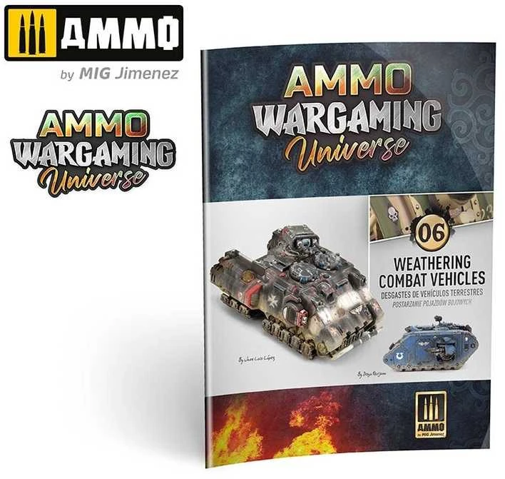 AMMO by MIG Jimenez AMMO MIG knyga „Weathering Combat Vehicles“ – kovinės technikos dažymas
