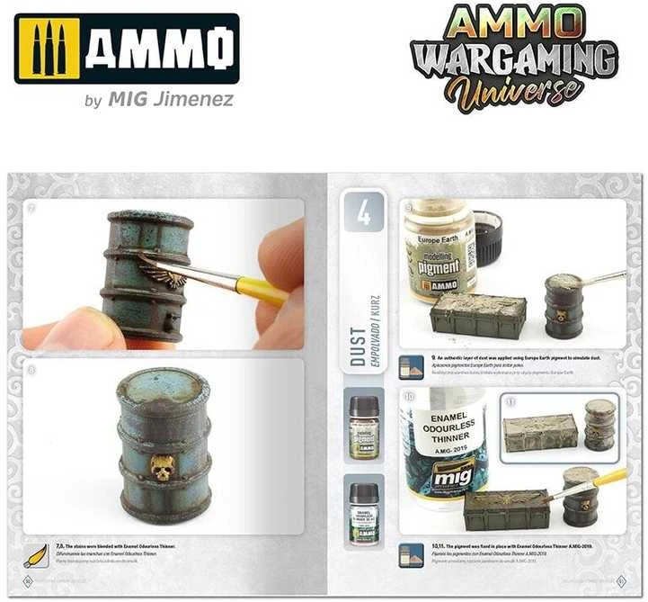 AMMO by MIG Jimenez AMMO MIG knyga „Weathering Combat Vehicles“ – kovinės technikos dažymas