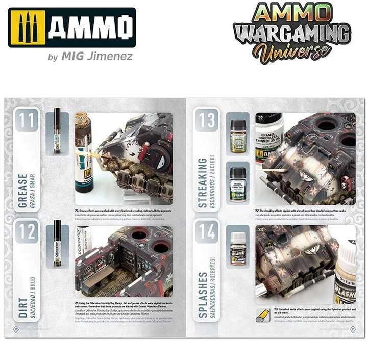AMMO by MIG Jimenez AMMO MIG knyga „Weathering Combat Vehicles“ – kovinės technikos dažymas