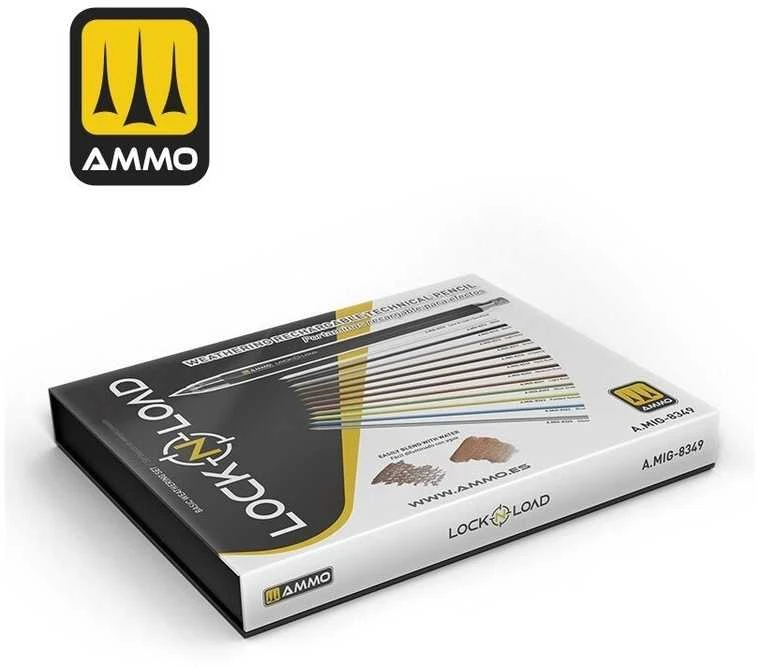 AMMO by MIG Jimenez AMMO MIG LOCK ‘N LOAD sendinimo pieštukų rinkinys, 13 spalvų