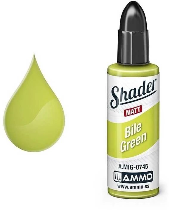 AMMO by MIG Jimenez AMMO MIG Matinis SHADER Bile Žalias dažai modeliams, 10 ml (0745)