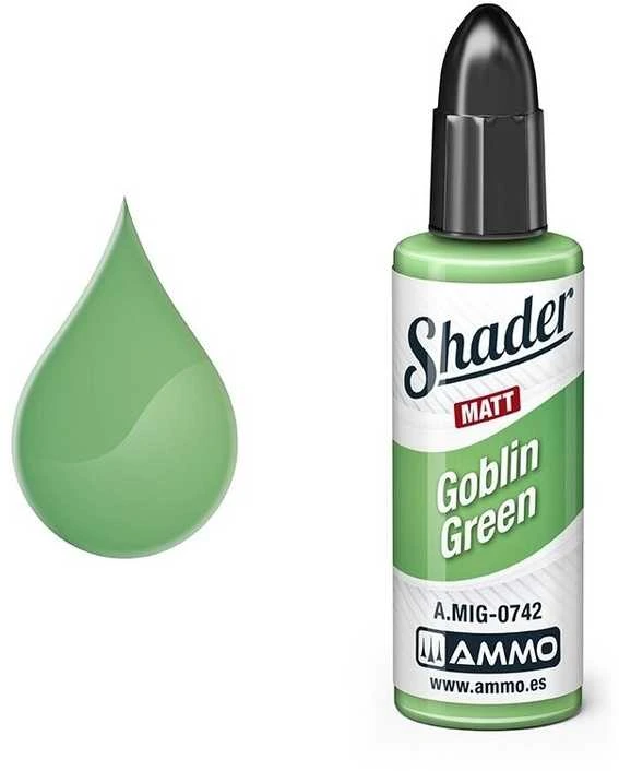 AMMO by MIG Jimenez AMMO MIG Matt Shader Goblin Žalias matiniai dažai 10 ml, A.MIG-0742