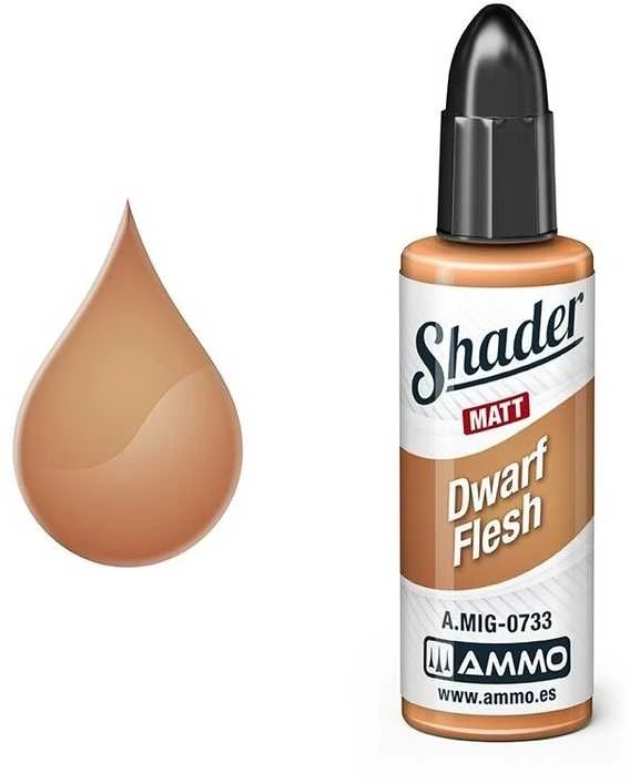 AMMO by MIG Jimenez AMMO MIG Matt Shader Dwarf Flesh 0733, 10 ml – šešėliavimo dažai