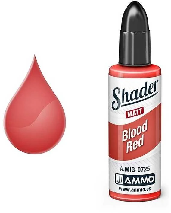 AMMO by MIG Jimenez AMMO MIG Matt Shader dažai Blood Raudona 10 ml (0725)