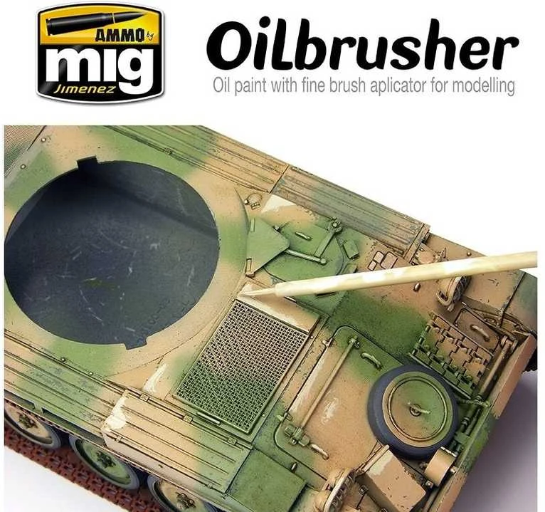 AMMO by MIG Jimenez AMMO MIG Oilbrusher aliejiniai dažai sendinimui Marine Mėlyna 3527
