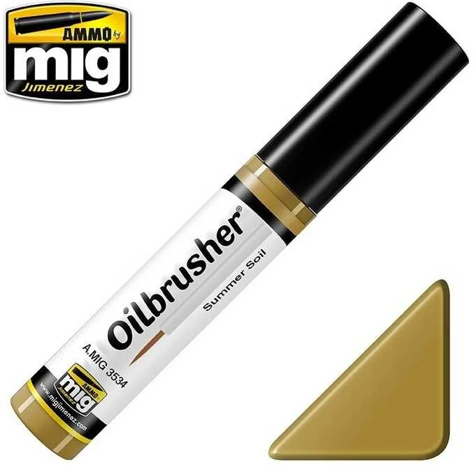 AMMO by MIG Jimenez AMMO MIG Oilbrusher Summer Soil 3534 – sendinimo aliejiniai dažai su teptuku