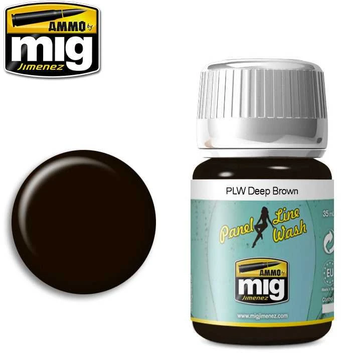 AMMO by MIG Jimenez AMMO MIG Panel Line Wash gilus rudas sendinimo skystis 35 ml
