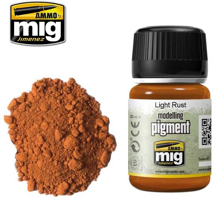 AMMO by MIG Jimenez AMMO MIG pigmentas Light Rust 35 ml – rūdžių efektui, 3006