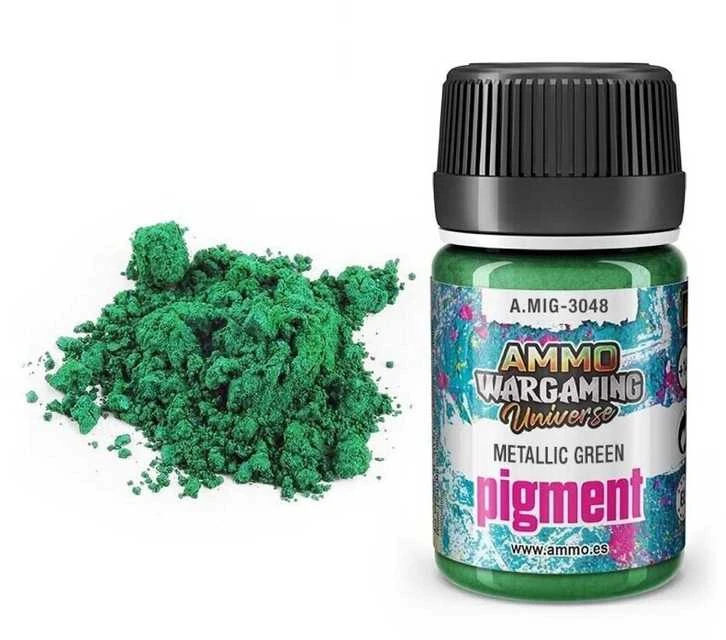 AMMO by MIG Jimenez AMMO MIG pigmentas Metallic Žalias 35 ml – metalinė žalia (3048)