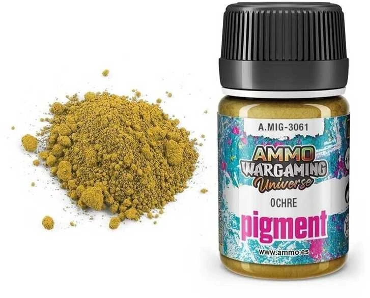 AMMO by MIG Jimenez AMMO MIG pigmentas Ochra 35 ml 3061 – dioramoms ir miniatiūroms