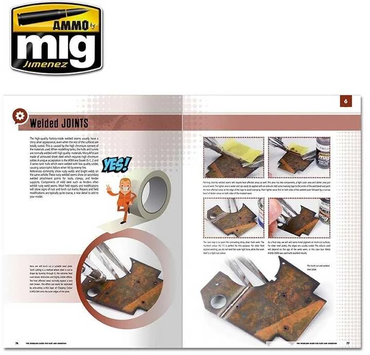 AMMO by MIG Jimenez AMMO MIG: Rūdžių ir oksidacijos efektų vadovas modeliavimui 6098