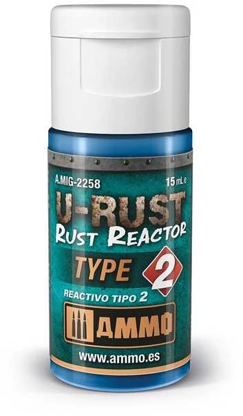 AMMO by MIG Jimenez AMMO MIG Rust Reactor Type 2 rūdžių efektų skystis, 15 ml (2258)