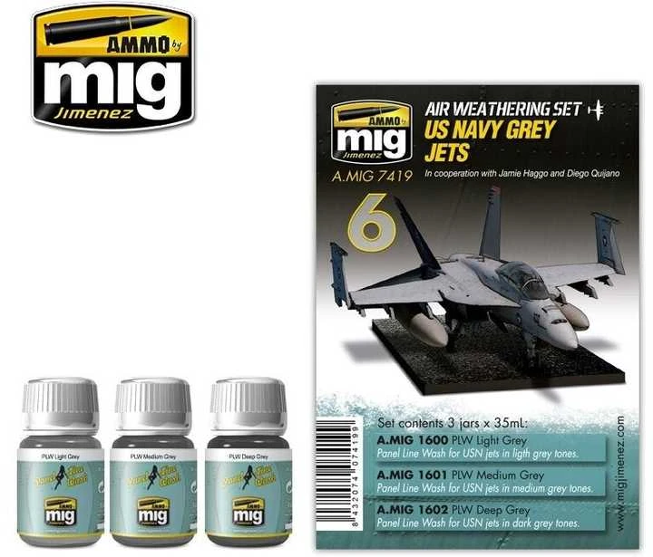 AMMO by MIG Jimenez AMMO MIG sendinimo rinkinys US Navy pilkiems reaktyviniams lėktuvams