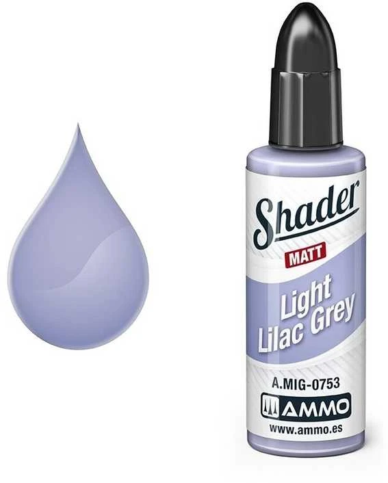 AMMO by MIG Jimenez AMMO MIG SHADER matiniai dažai Šviesiai alyvinė pilka 10 ml (0753)