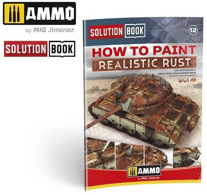 AMMO by MIG Jimenez AMMO MIG SOLUTION BOOK: rūdžių dažymo vadovas, daugiakalbis, 6519