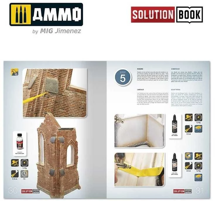 AMMO by MIG Jimenez AMMO MIG Solution Book: Plytinių pastatų dažymas ir sendinimas (6510)