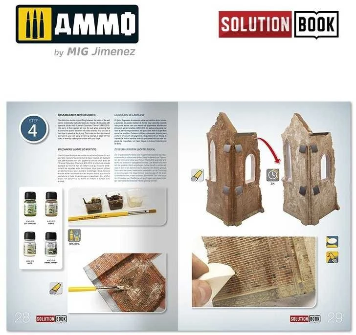 AMMO by MIG Jimenez AMMO MIG Solution Book: Plytinių pastatų dažymas ir sendinimas (6510)