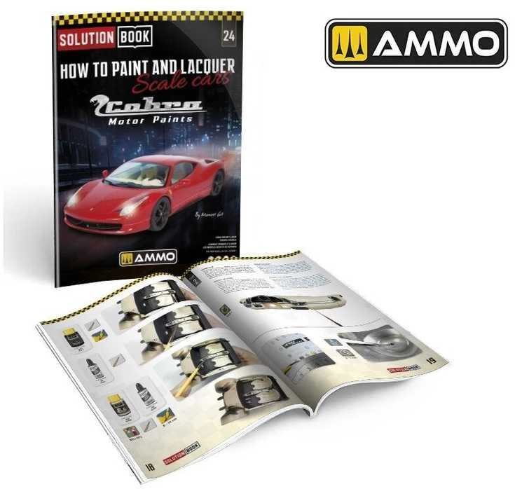 AMMO by MIG Jimenez AMMO MIG Solution Book 24 – Automobilių modelių dažymas ir lakavimas