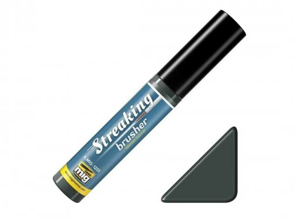 AMMO by MIG Jimenez AMMO MIG STREAKINGBRUSHER Winter Grime 1255 sendinimo skystis su šepetėliu