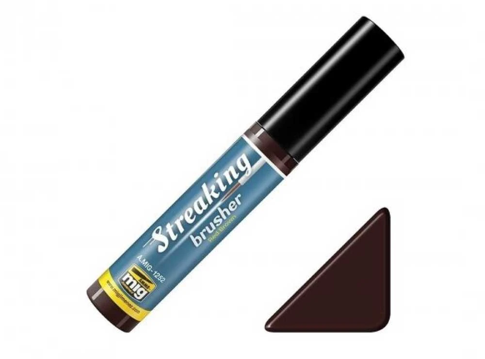 AMMO by MIG Jimenez AMMO MIG STREAKINGBRUSHER Raudona Brown 1252 – sendinimo linijos