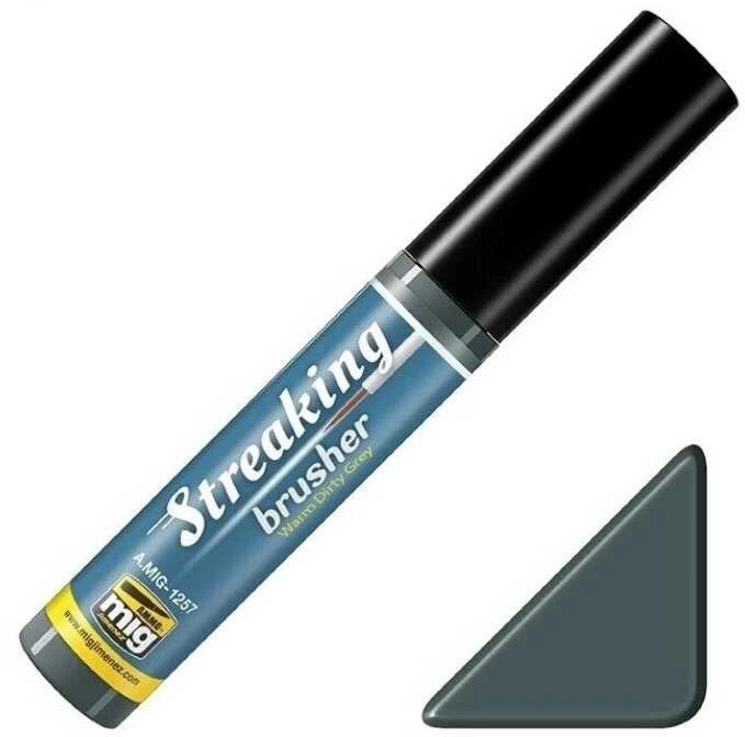 AMMO by MIG Jimenez AMMO MIG Streakingbrusher Warm Dirty Pilkas 1257 sendinimo efektams