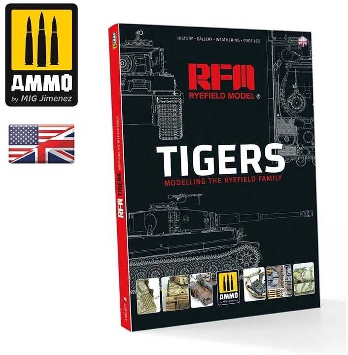 AMMO by MIG Jimenez AMMO MIG „Tigers“: Tiger I Ryefield tankų modelių vadovas (EN)
