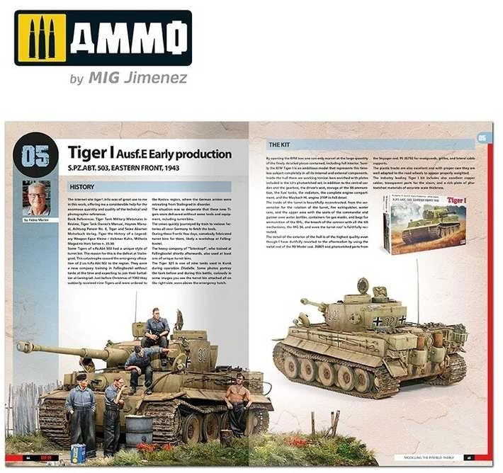 AMMO by MIG Jimenez AMMO MIG „Tigers“: Tiger I Ryefield tankų modelių vadovas (EN)