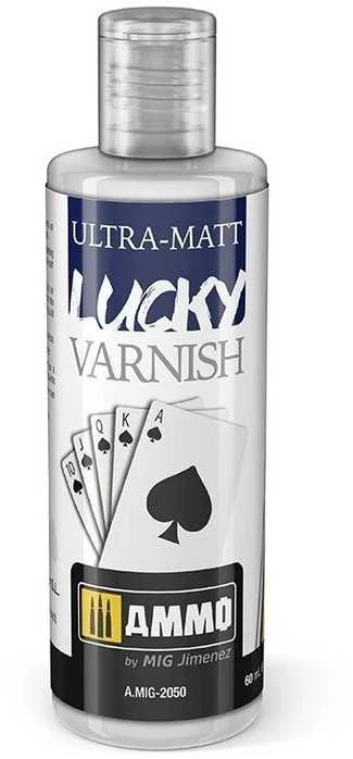 AMMO by MIG Jimenez AMMO MIG ULTRA-Matinis Lucky Varnish akrilinis lakas, ypač matinis, 60 ml