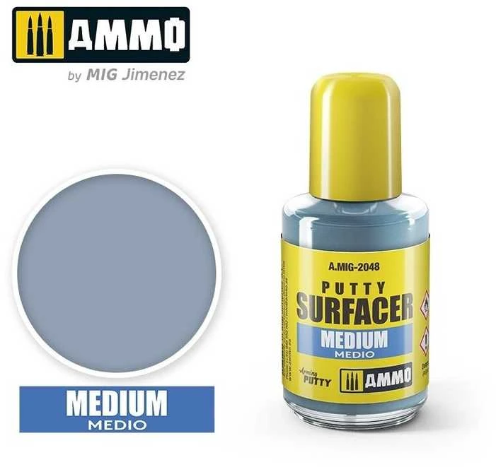 AMMO by MIG Jimenez AMMO MIG vidutinio grūdėtumo skystas glaistas Putty Surfacer 30ml