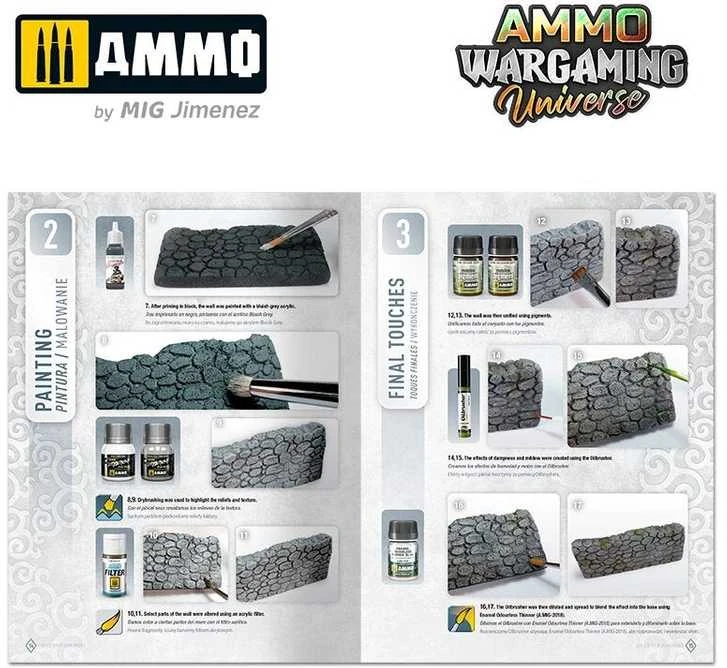 AMMO by MIG Jimenez AMMO MIG Wargaming knyga Nr.11: Uolų ir sienų kūrimas dioramoms (6930)