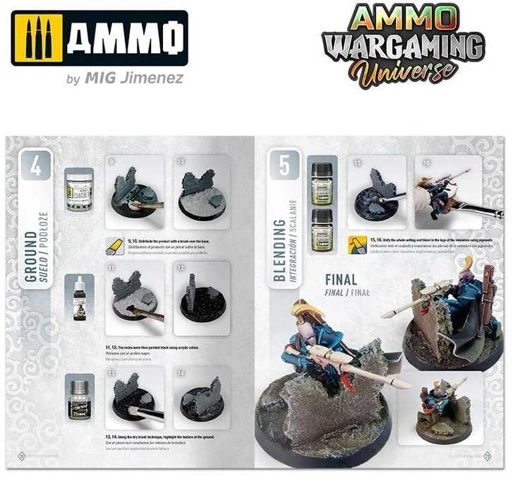 AMMO by MIG Jimenez AMMO MIG Wargaming knyga Nr.11: Uolų ir sienų kūrimas dioramoms (6930)