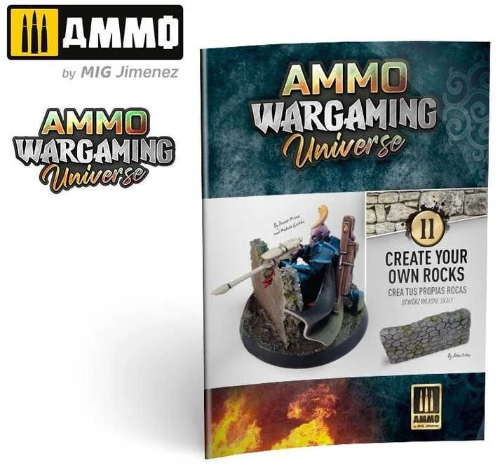 AMMO by MIG Jimenez AMMO MIG Wargaming knyga Nr.11: Uolų ir sienų kūrimas dioramoms (6930)