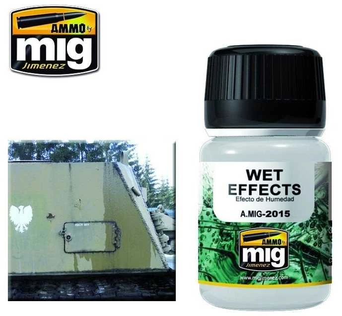AMMO by MIG Jimenez AMMO MIG WET EFFECTS drėgno efekto sendinimo skystis, 35 ml (AMIG2015)