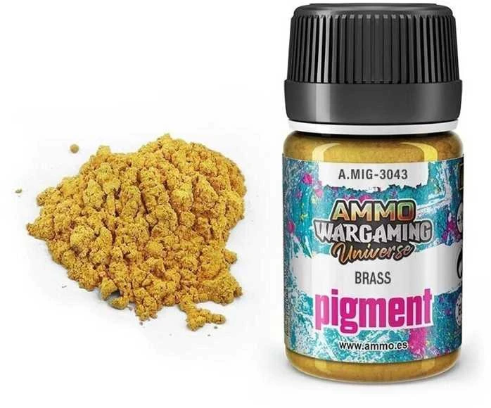 AMMO by MIG Jimenez AMMO MIG Žalvario pigmentas (Brass) 35 ml, 3043 – figūrėlėms ir dioramoms