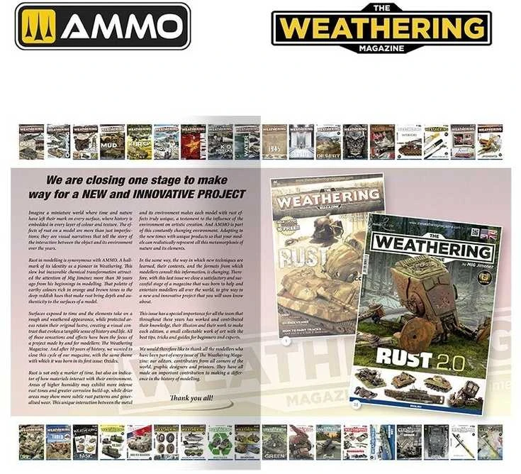 AMMO by MIG Jimenez AMMO The Weathering Magazine 38: Rūdys 2.0 sendinimo žurnalas (anglų k.)