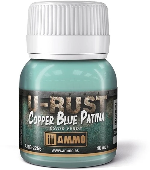 AMMO by MIG Jimenez AMMO U-Rust sendinimo priemonė Copper Mėlyna Patina, 40 ml, 2255
