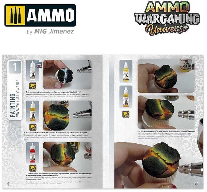 AMMO by MIG Jimenez Ammo Wargaming Universe knyga 04: Vulkaninis reljefas ir lava
