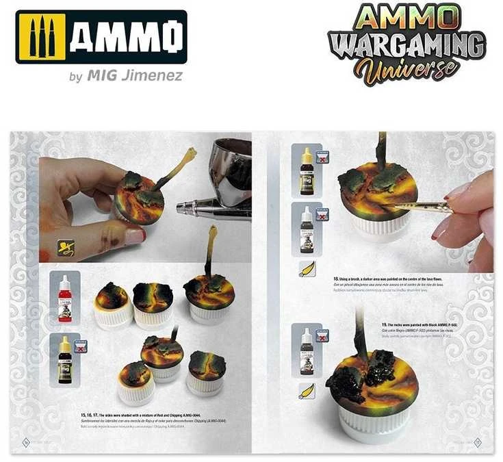 AMMO by MIG Jimenez Ammo Wargaming Universe knyga 04: Vulkaninis reljefas ir lava