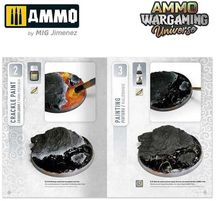 AMMO by MIG Jimenez Ammo Wargaming Universe knyga 04: Vulkaninis reljefas ir lava