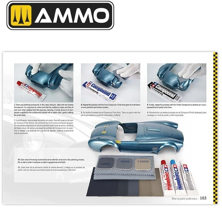 AMMO by MIG Jimenez Automobilių modelių dažymo vadovas: lakavimas ir sendinimas