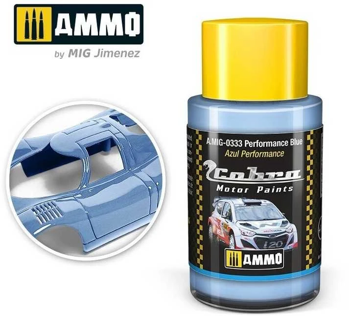 AMMO by MIG Jimenez Cobra Motor Performance Mėlyna automobilių dažai, 30 ml (AMMO MIG 0333)