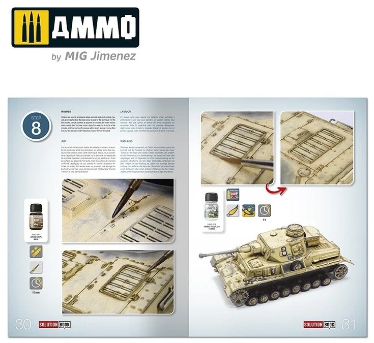 AMMO by MIG Jimenez II pasaulinio karo DAK technikos dažymo ir sendinimo vadovas (54 p.)