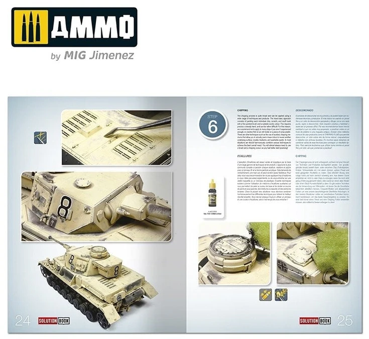 AMMO by MIG Jimenez II pasaulinio karo DAK technikos dažymo ir sendinimo vadovas (54 p.)