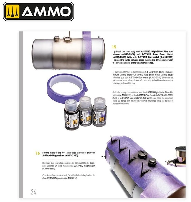 AMMO by MIG Jimenez Modelių dažymo ir sendinimo vadovas „Metalikai“ – žingsnis po žingsnio