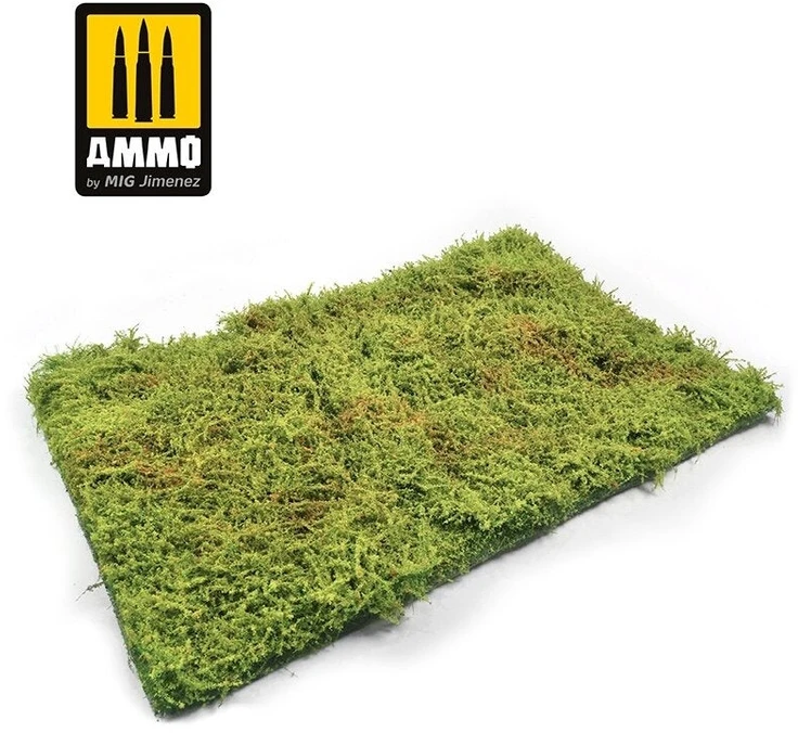 AMMO by MIG Jimenez Pavasarinis žolės kilimėlis dioramoms su krūmais 230×130 mm
