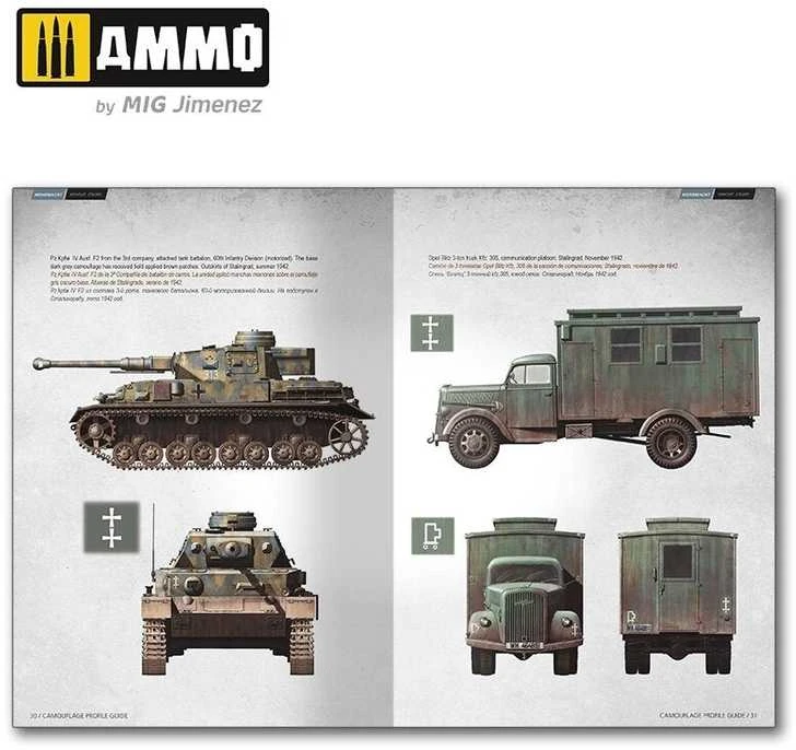 AMMO by MIG Jimenez Stalingrado mūšio technikos maskavimo spalvos: vokiečiai ir sovietai