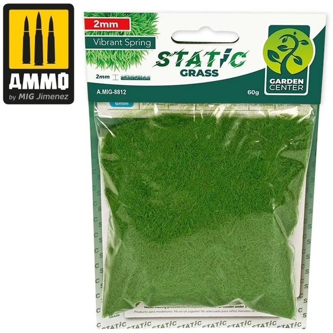 AMMO by MIG Jimenez Vibrant Spring statinė žolė 2 mm dioramoms – pavasarinė spalva