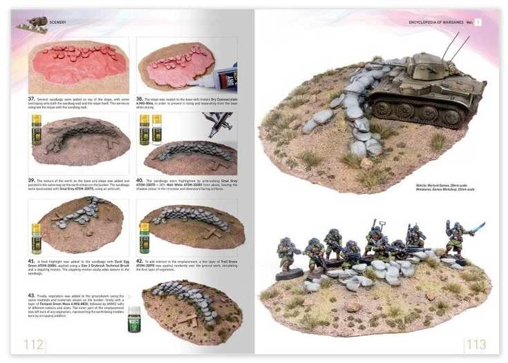 AMMO by MIG Jimenez Wargames scenografija: enciklopedija Vol.1 (ispanų kalba)