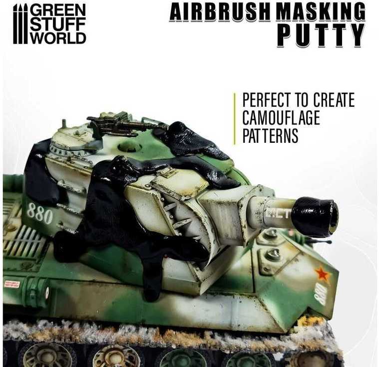 AMMO by MIG Jimenez Žalias Stuff World Masking Putty – maskavimo masė airbrusui, 80 g